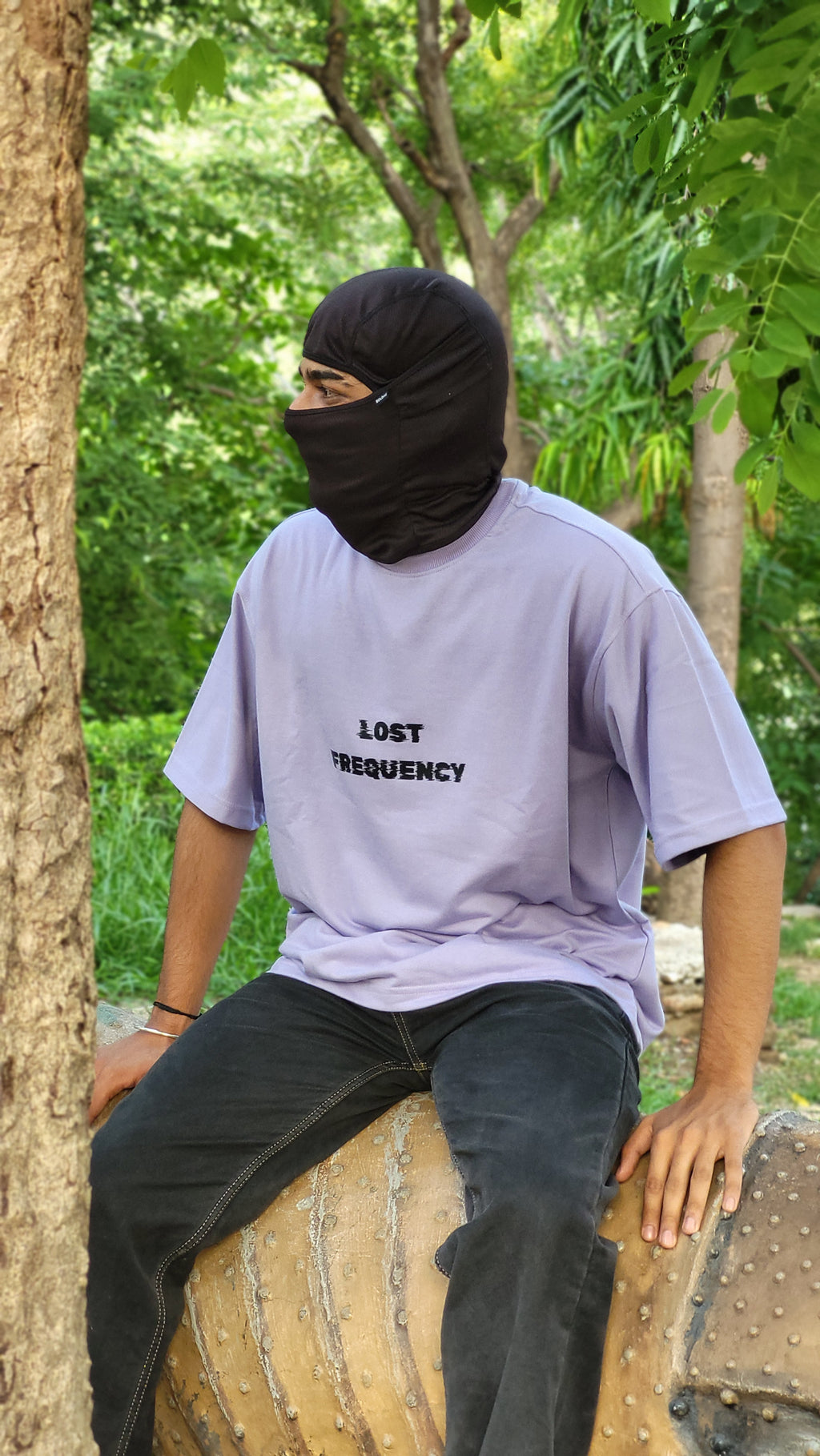 CODE LAVENDER — "OVERTHINKER" OVERSIZED GENESIS TEE